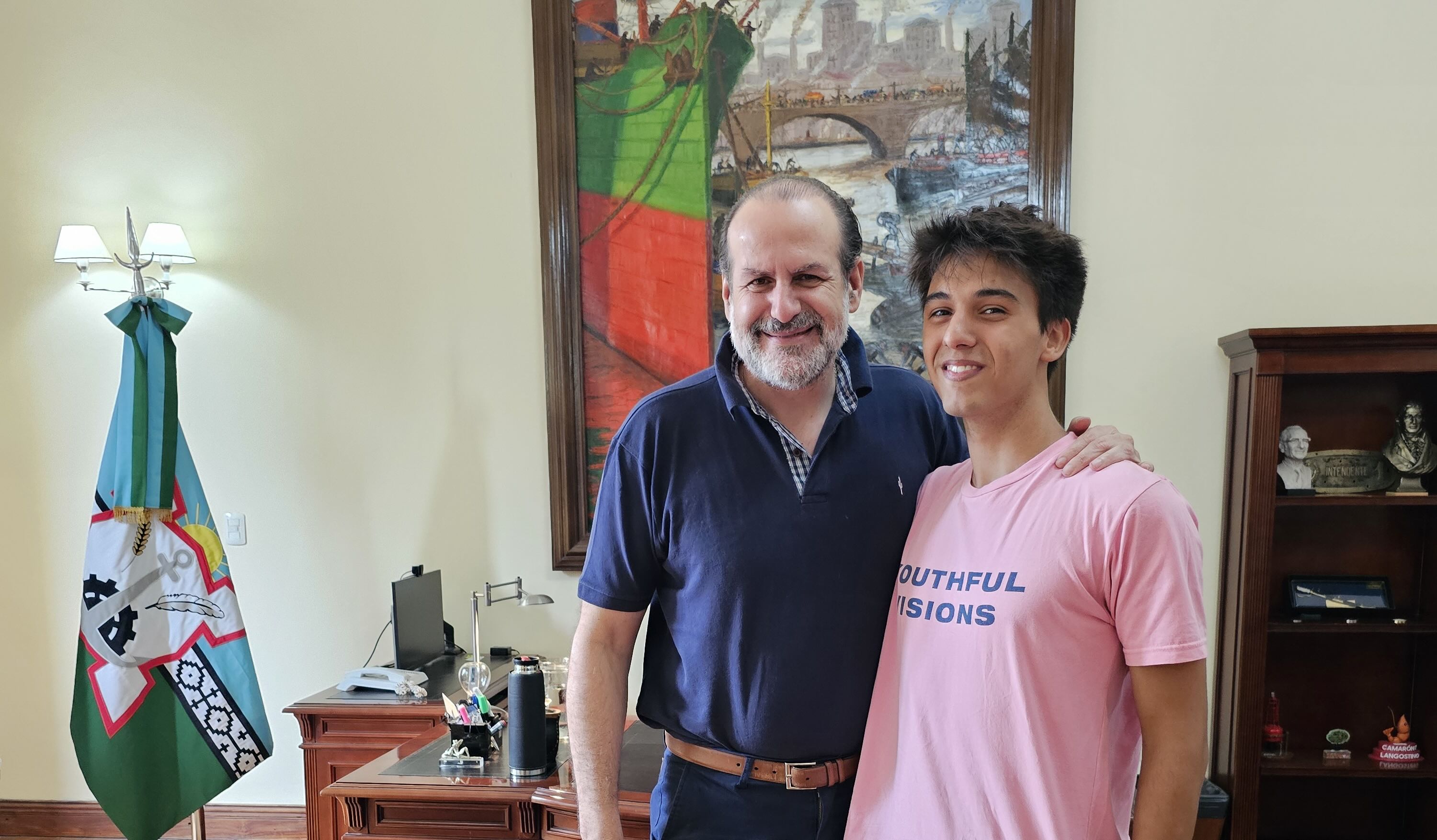 Federico Corzo y Federico Susbieles en la municipalidad